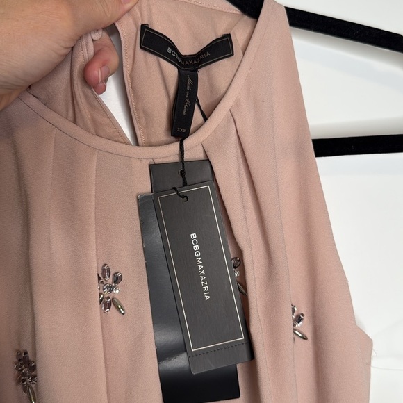 NEW BCBGMaxazria Lynzie Dress in Bare Pink - XXS‎ - Picture 6 of 14